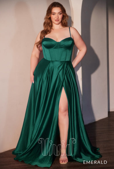 Vivid Formal Azura Ball Gown Curve in Emerald / Greens