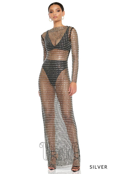 Nookie Fame Gown in Silver / Silvers
