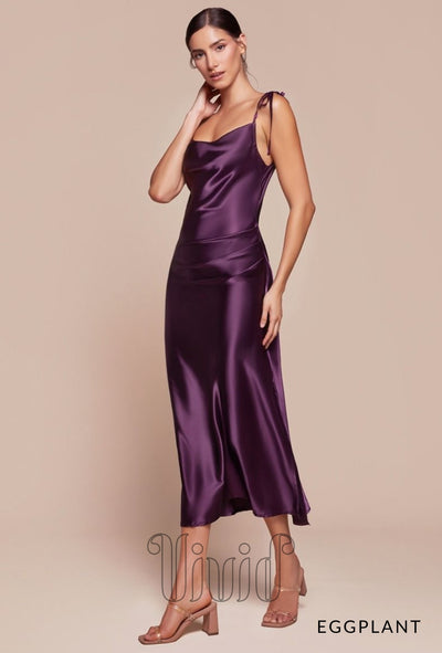 Vivid Core Lily Dress in Eggplant / Purples