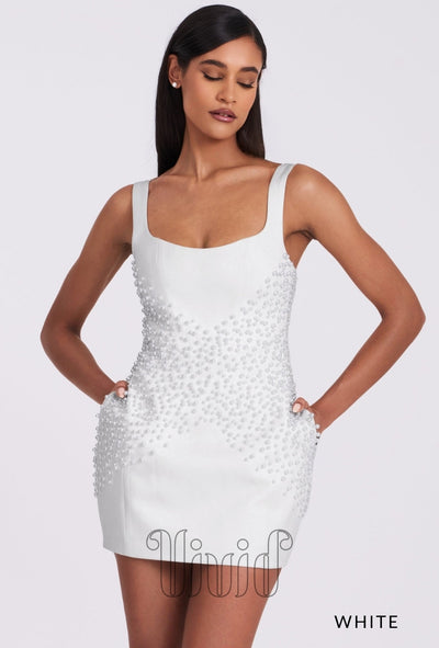 Vivid Formal Mimi Dress in White / Whites