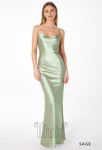 Vivid Dresses Noemi Gown in Sage / Greens
