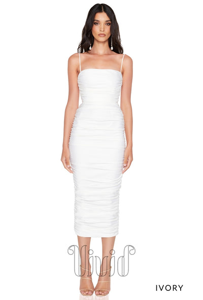 Nookie Pallisade Midi in Ivory / Whites