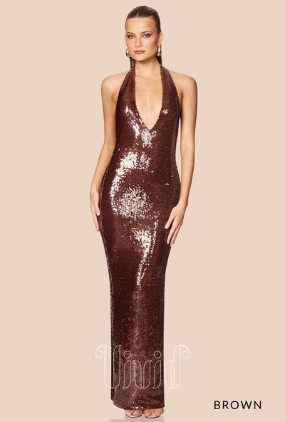 Nookie Siren Gown in Brown / Nude & Neutrals