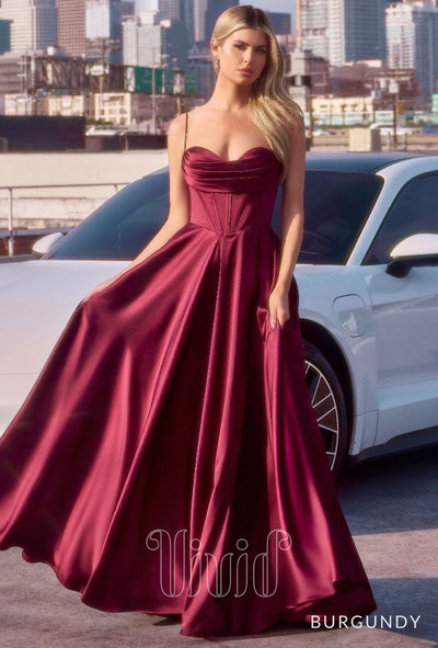 Vivid Formal Stella Ball Gown in Burgundy / Reds