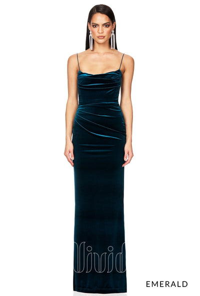 Nookie Twilight Gown in Emerald / Greens