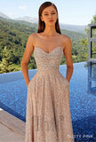 Zoey Sequin Ball Gown