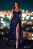 Zoey Sparkle Halter Ball Gown