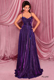 Zoey Sparkle Halter Ball Gown