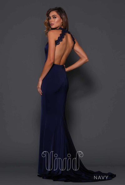 Elle Zeitoune Kenneth Gown in Navy