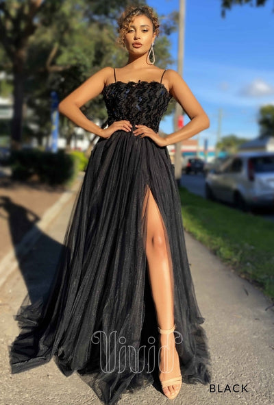 Jadore Nina Gown JX4057 in Black / Blacks