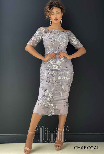 Jadore Selma Dress JX4066 in Ice Smoke / Greys